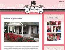 Tablet Screenshot of glamoramabeautyshop.com